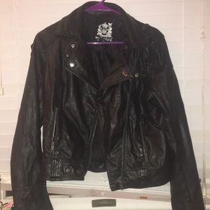 wet seal leather jacket